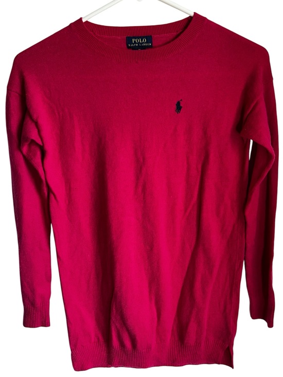Polo Ralph Lauren Other - Polo by Ralph Lauren Crewneck Sweater Bright Pink Girls Wool Blend Medium 8/10